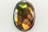 Colorful Ammolite (Fossil Ammolite Shell) Pendant With BC Jade #205942-1